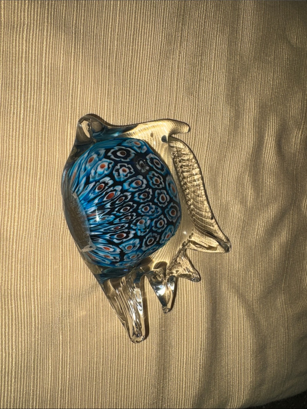 Blue Millefiori Glass Decorative Bowl - Unbranded